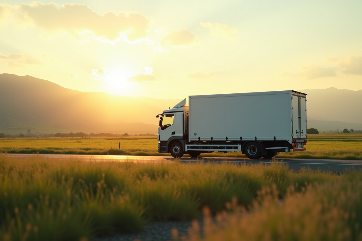 Camion de livraison d