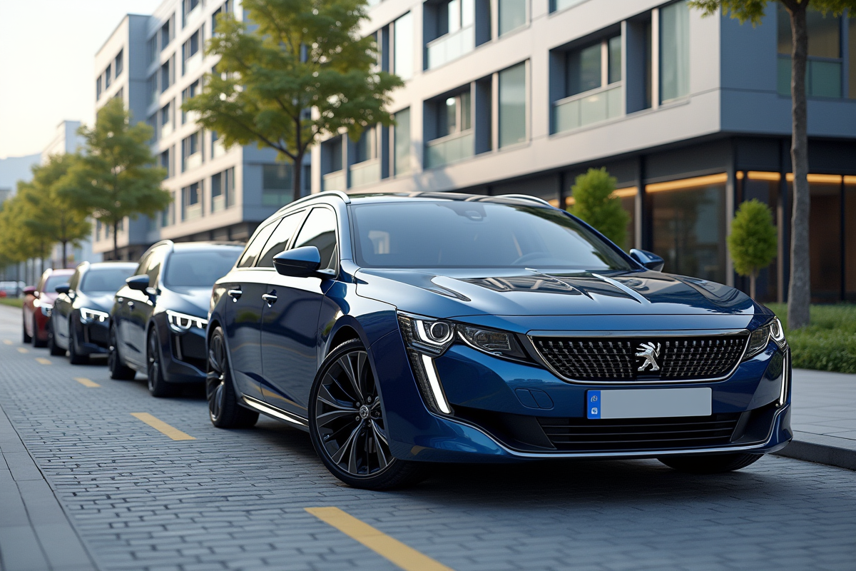 Peugeot 508 SW et voitures concurrentes en ville
