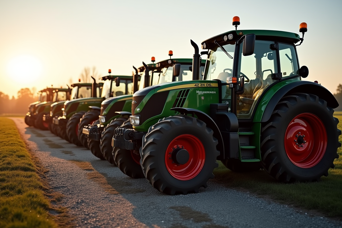 Ligne de tracteurs d